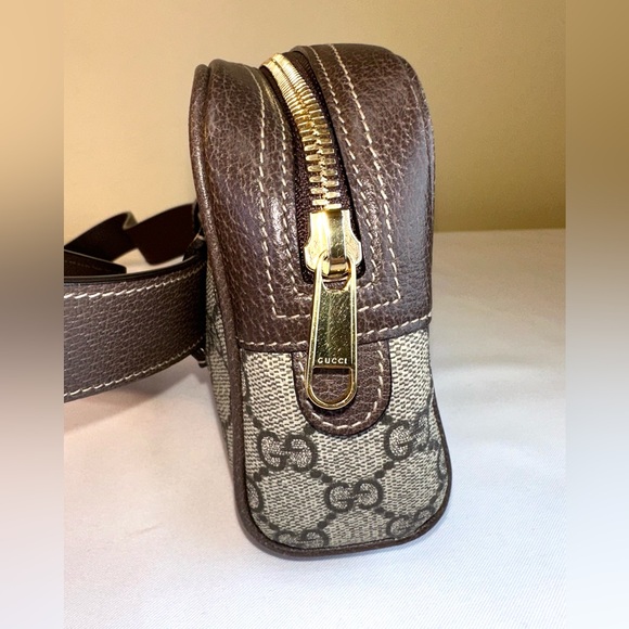 Gucci GG Supreme Monogram Ophidia Belt Bag & Leather Sz 85/34 Italy box dustbag - Picture 7 of 16